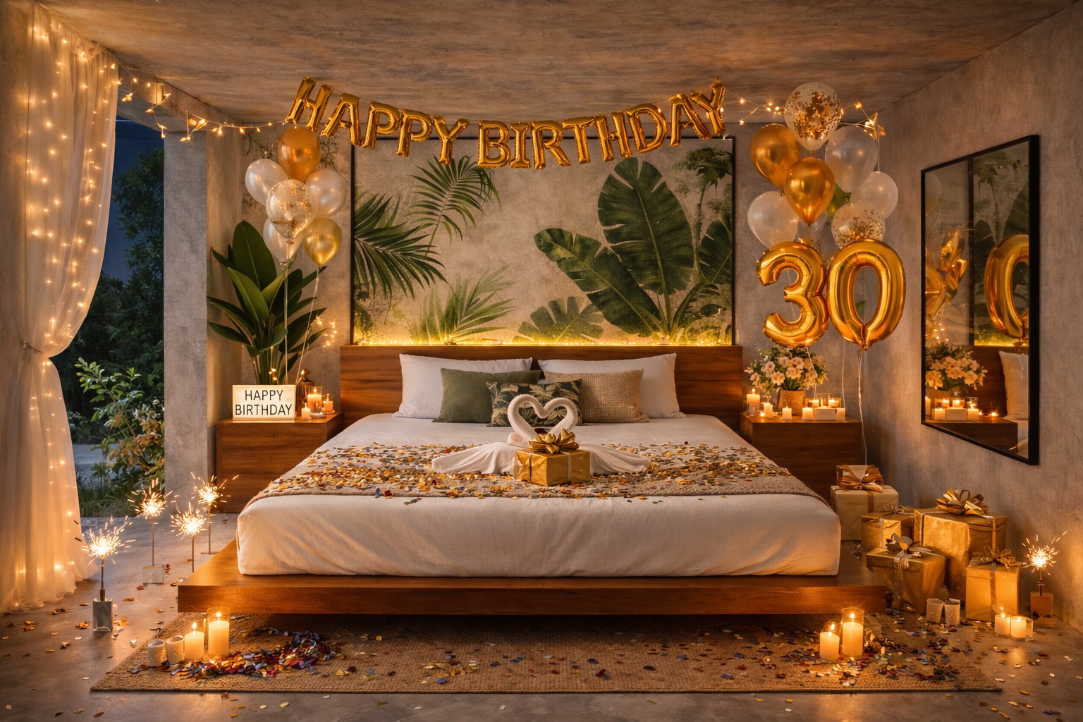 Décoration anniversaire couple à Tahiti